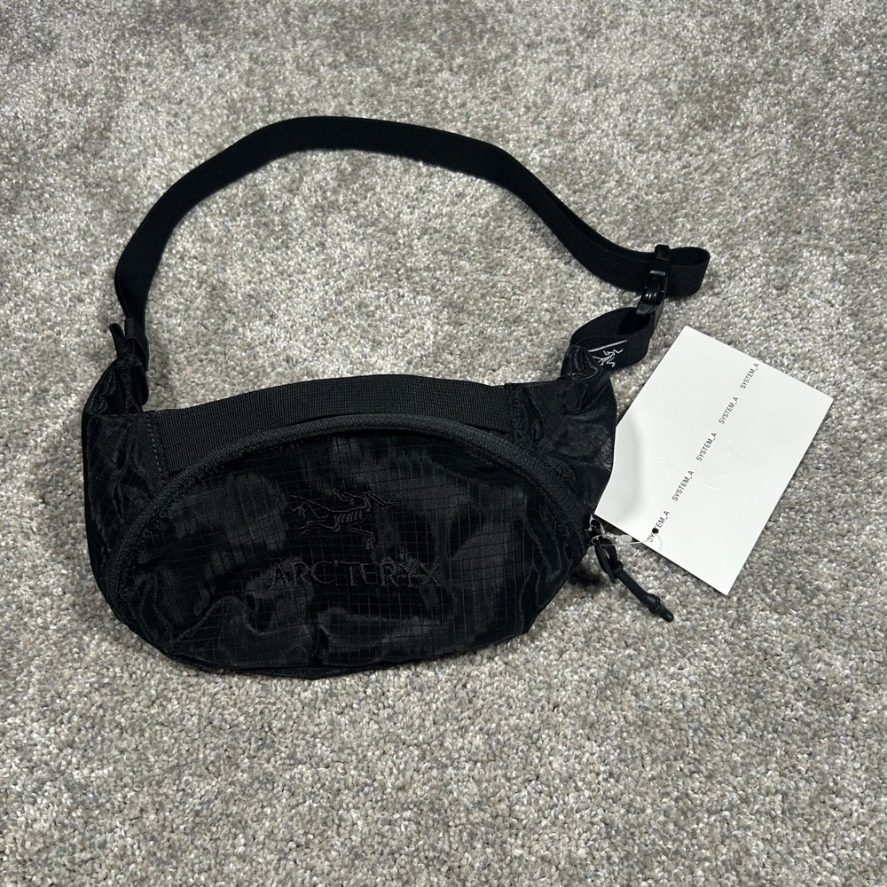 Arcteryx System_A Kraft Waist Pack Blackite Ripstop Fanny Pack X000007806 NEW